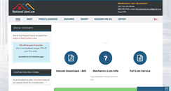 Desktop Screenshot of nationallienlaw.com